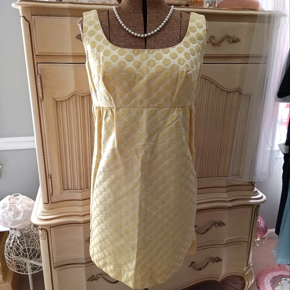 VINTAGE 1960S YELLOW POLKA DOT DRESS AND COAT! " JR. THEME NEW YORK"! UNION MADE - Picture 11 of 16